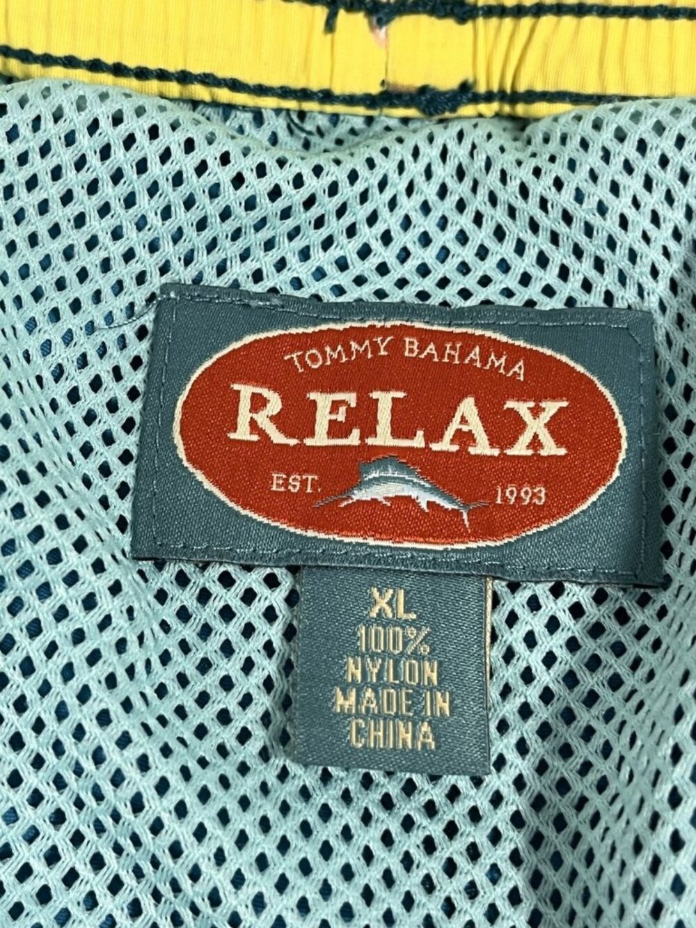 Tommy Bahama Relax Swim Trunks Mens XL Blue Elastic Waist Shorts Marlin Logo - Picture 5 of 12